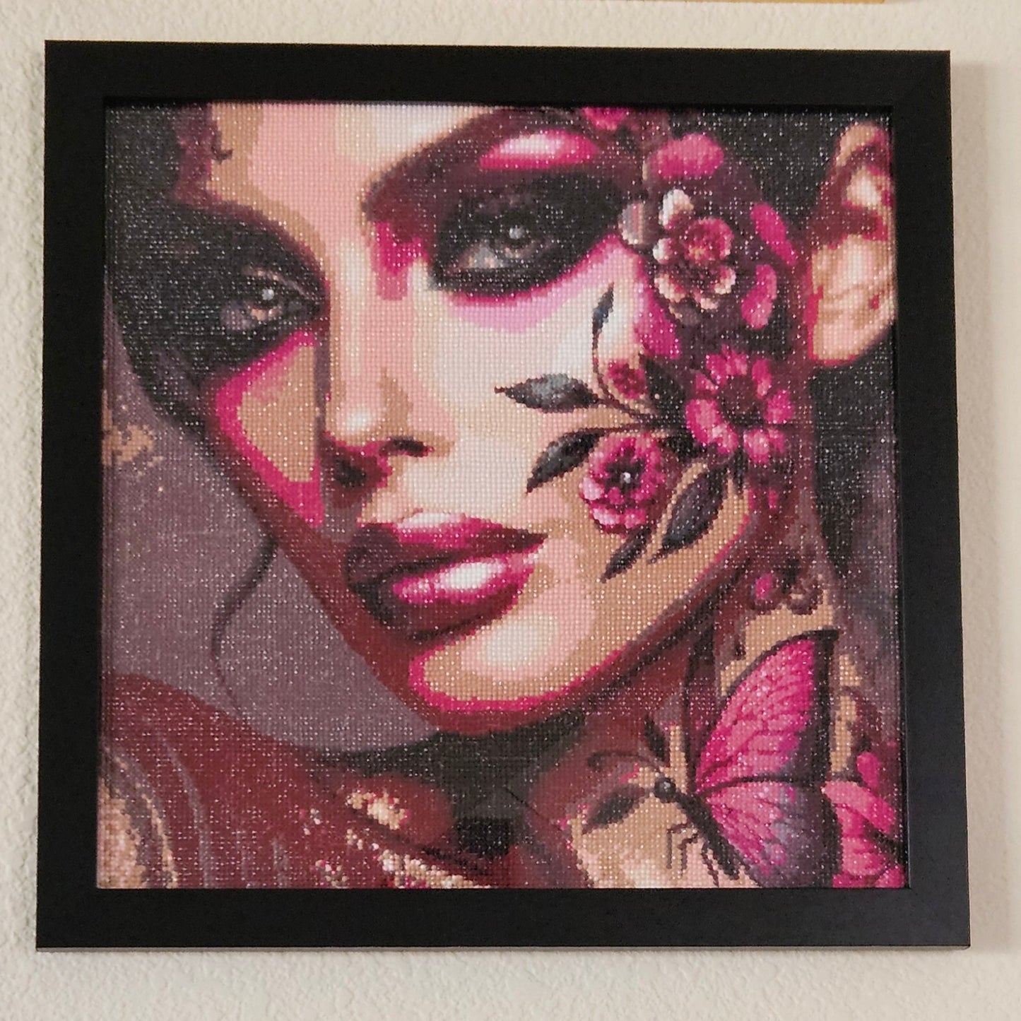 "Mauve Delight" Diamond Stone Picture