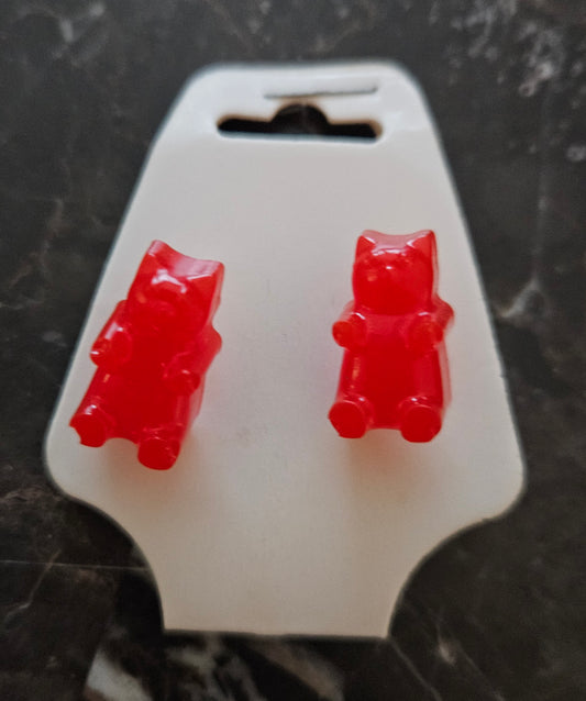 Gummie Bear Earrings "Red"