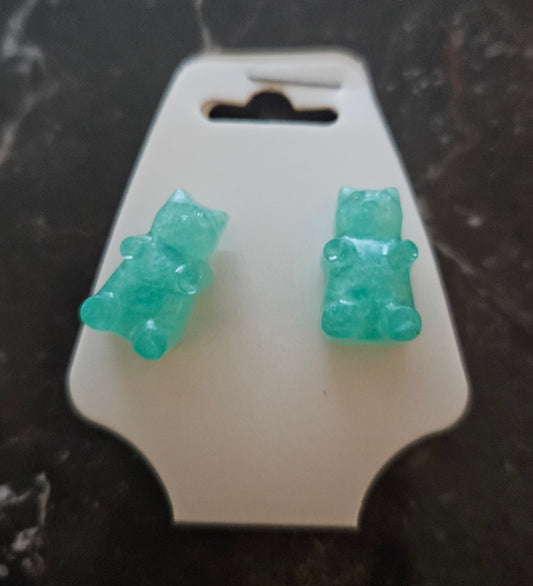 Gummie Bear Earrings "Mint Green"