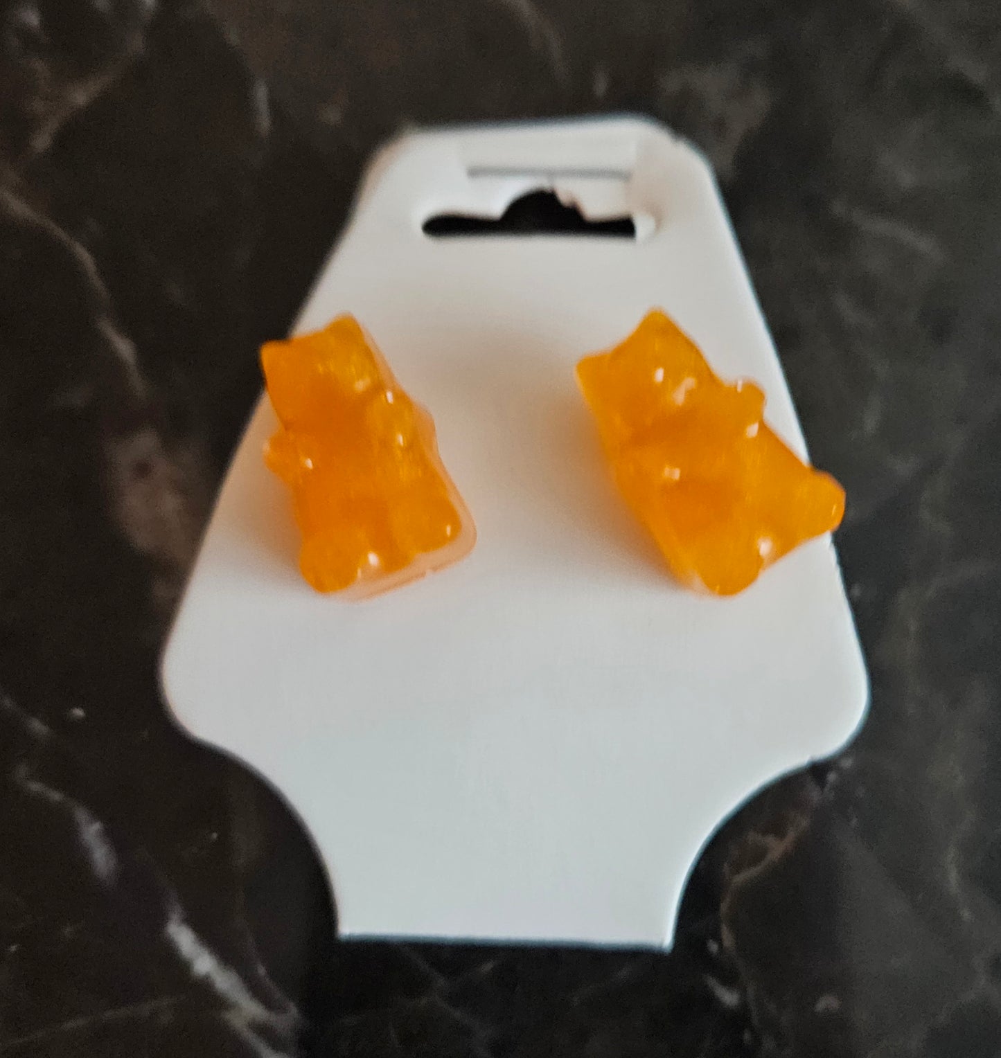 Gummie Bear Earrings "Dark Yellow"