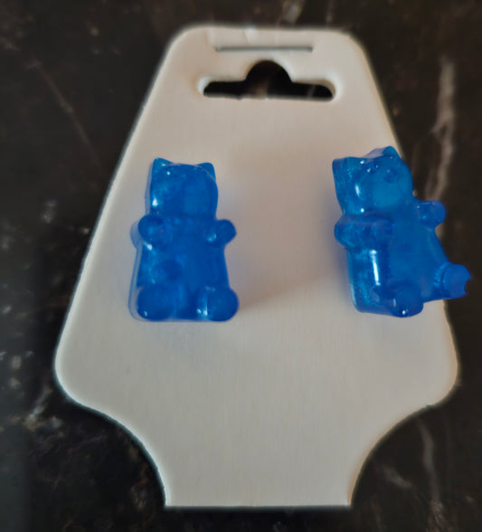 Gummie Bear Earrings "Blue