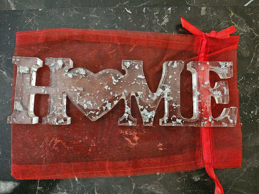 Resin Word Sign HOME