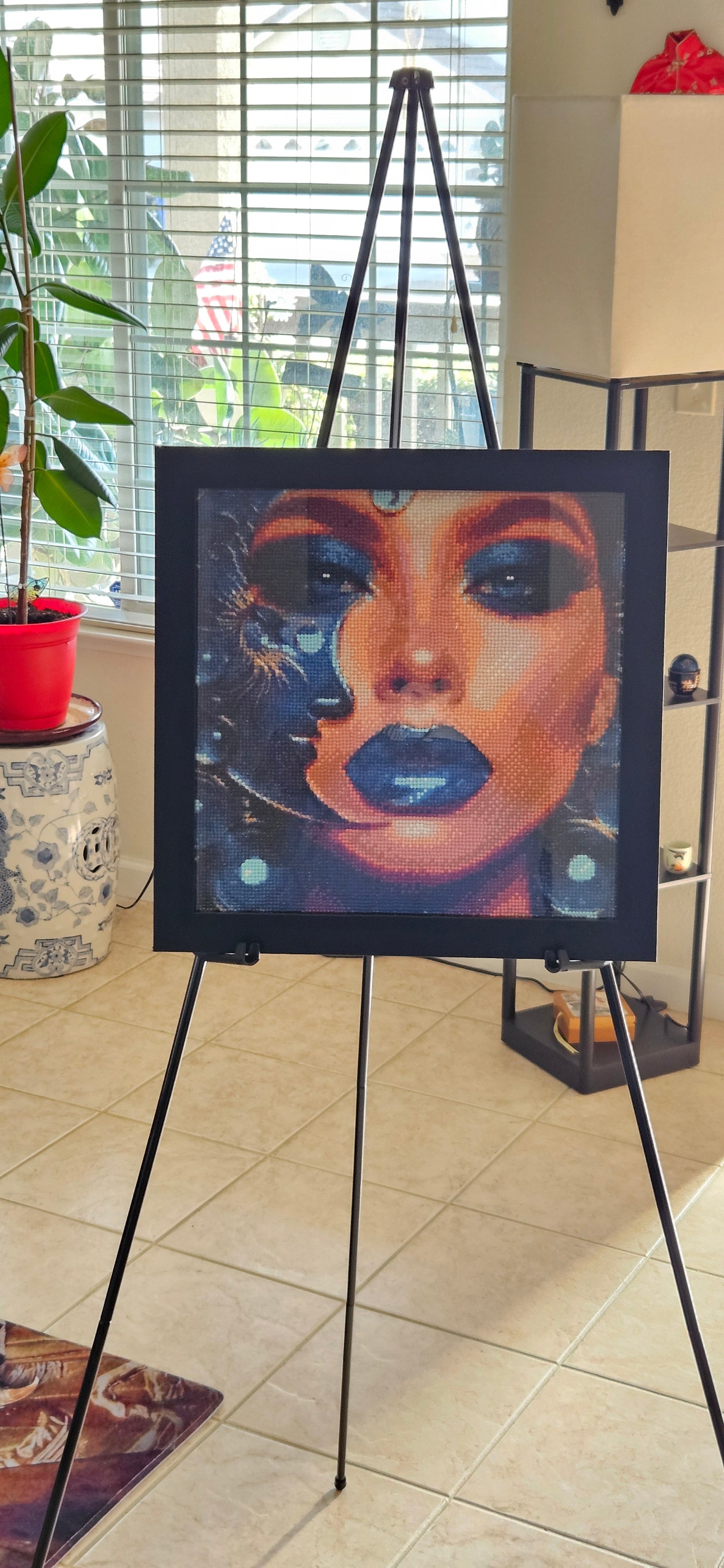 "Celestial Blue" Diamond Stone Picture