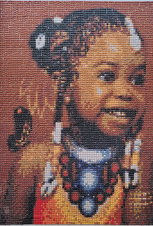 "Black Girl" Diamond Stone Picture