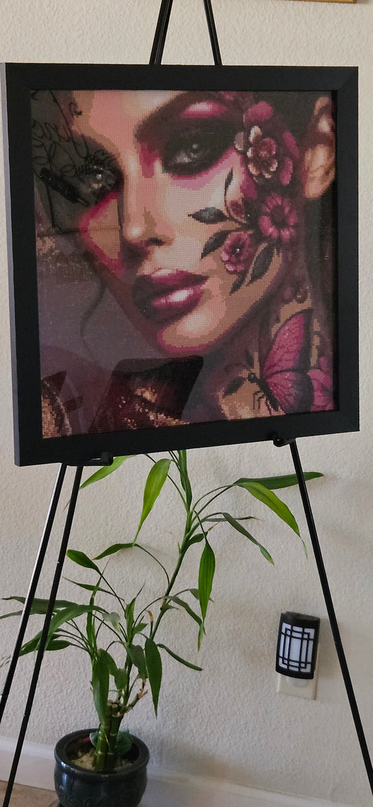 "Mauve Delight" Diamond Stone Picture